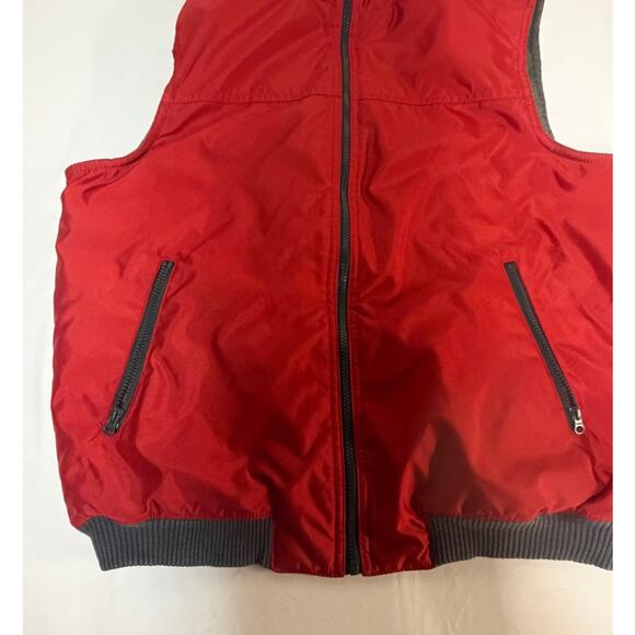 Red Mens Chaps Ralph Lauren Insulated-Fleece Lined Vest Size L - Picture 4 of 12